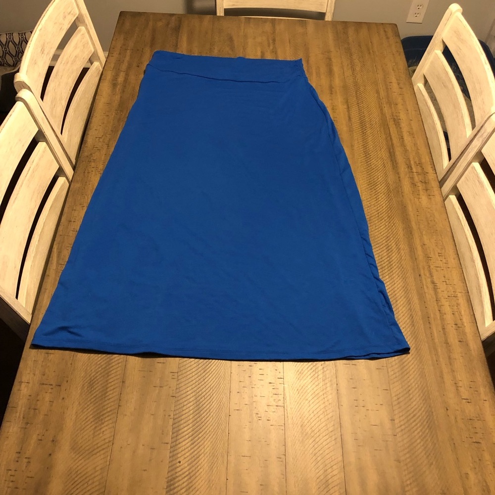 Blue skirt